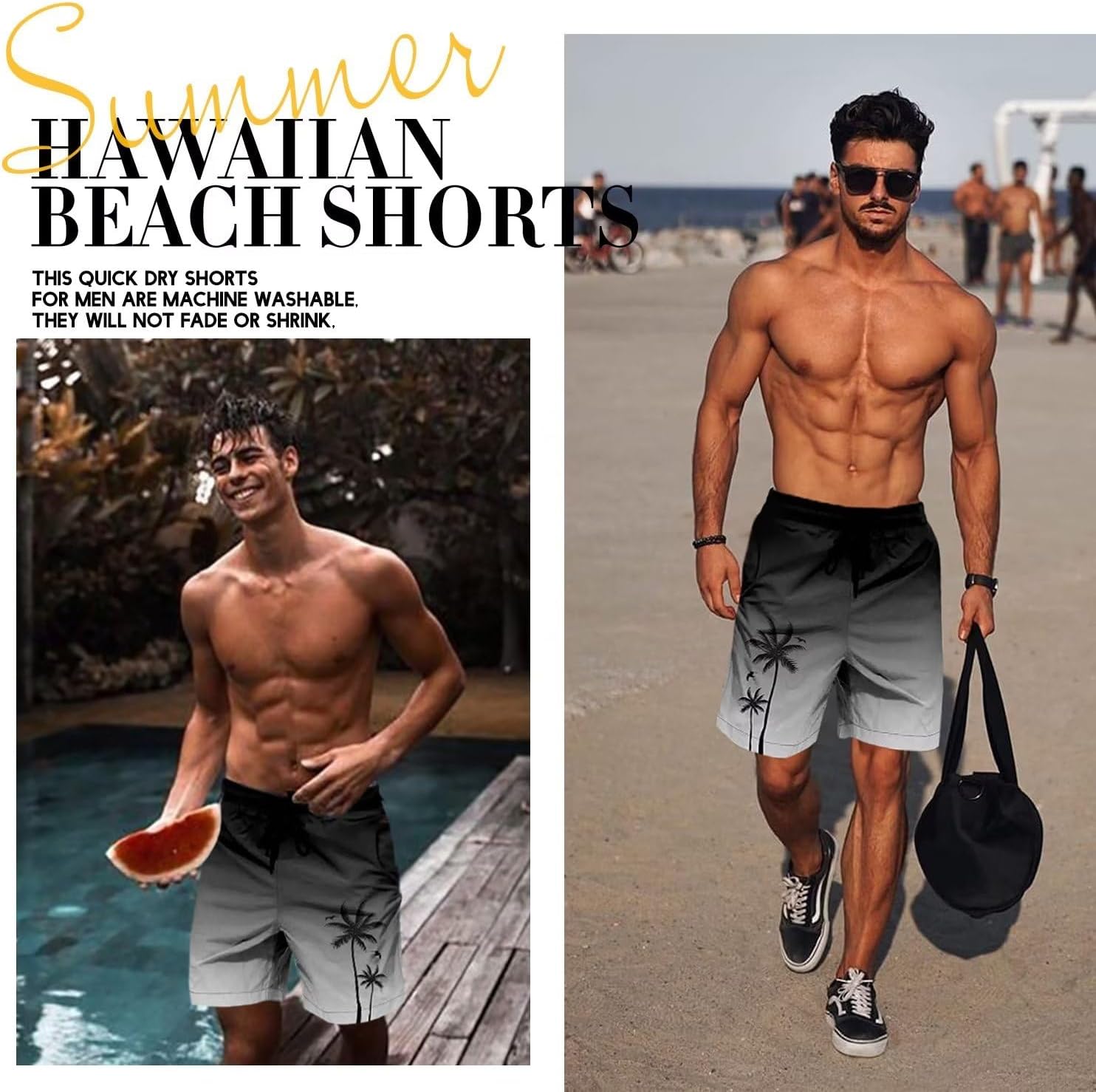 Men's Swim Trunks Hawaiian Bathing