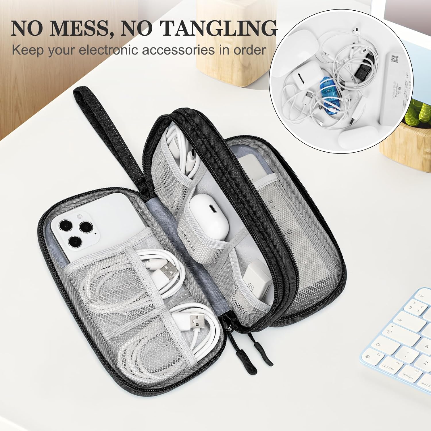 FYY Travel Cable Organizer Pouch