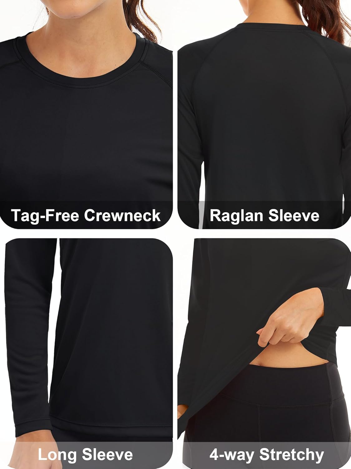 MAGCOMSEN Women's Long Sleeve Shirts