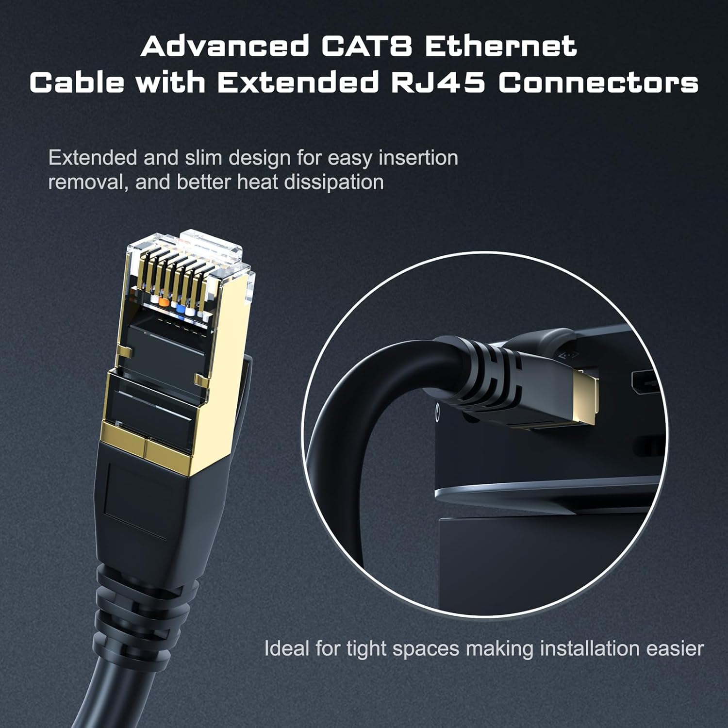DbillionDa Cat 8 Ethernet Cable