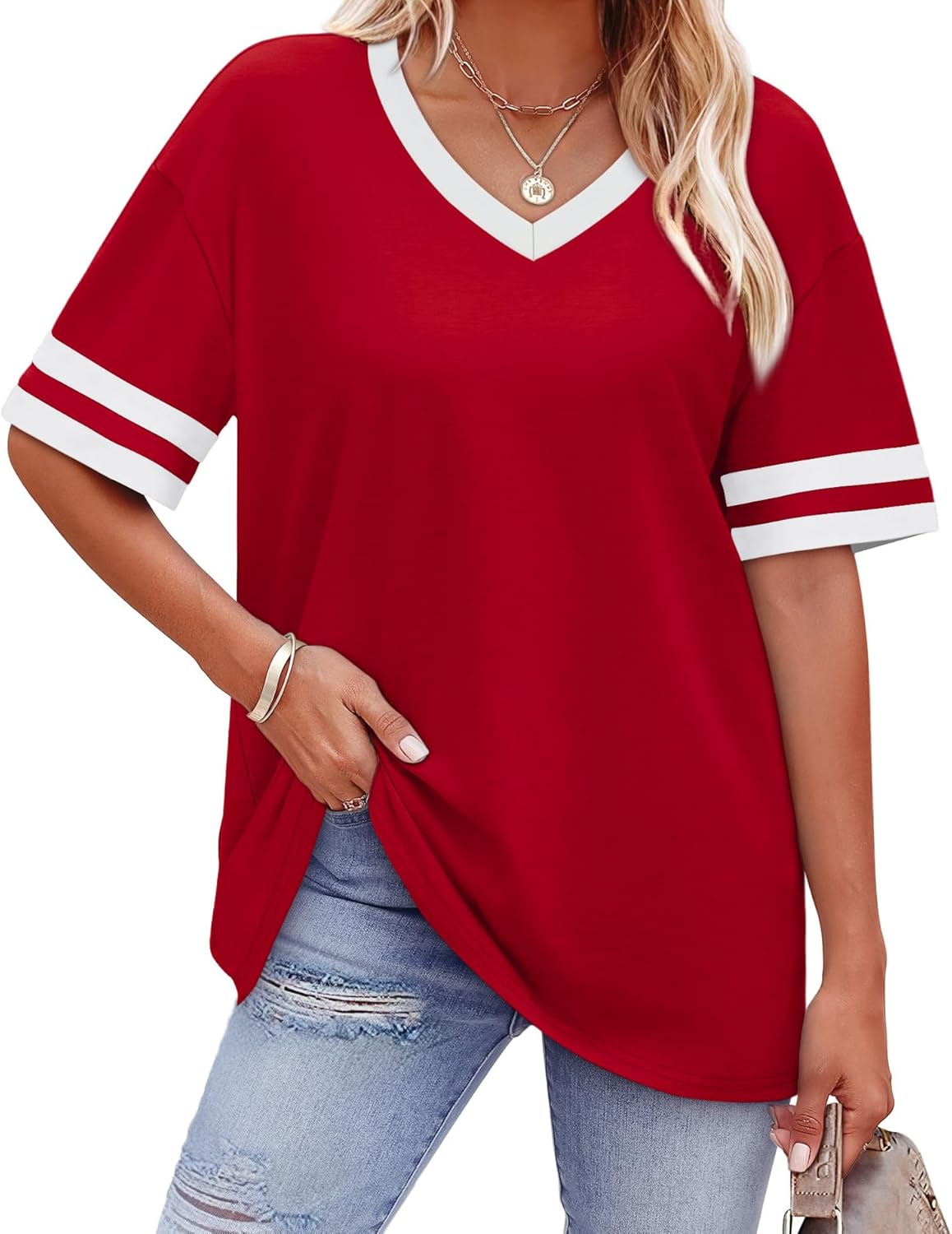 WIHOLL Womens T Shirts Loose