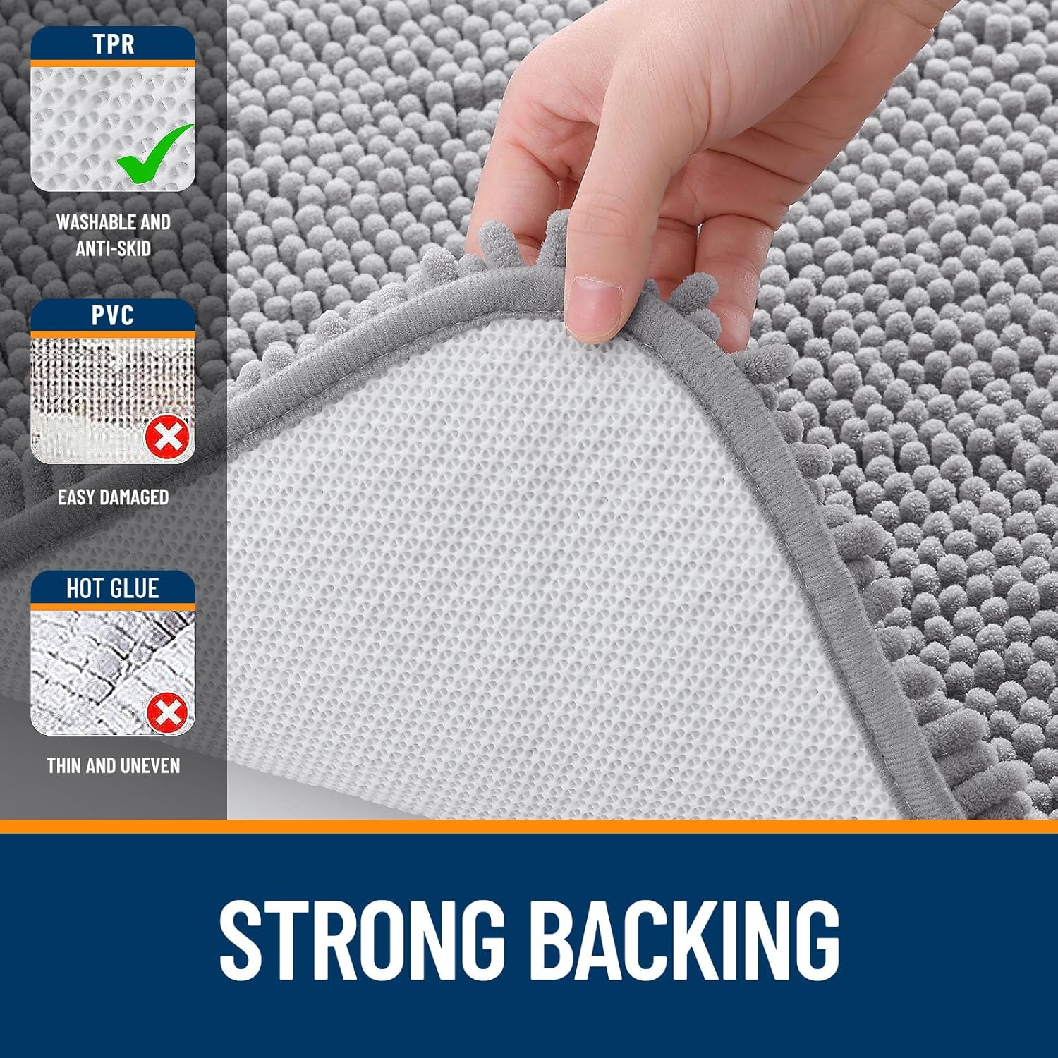OLANLY Bathroom Rugs 30x20, Extra