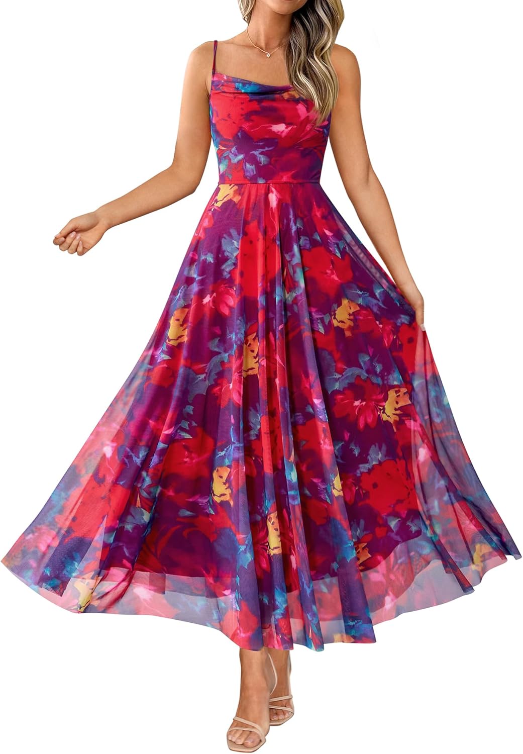 BTFBM Women Summer Floral Maxi