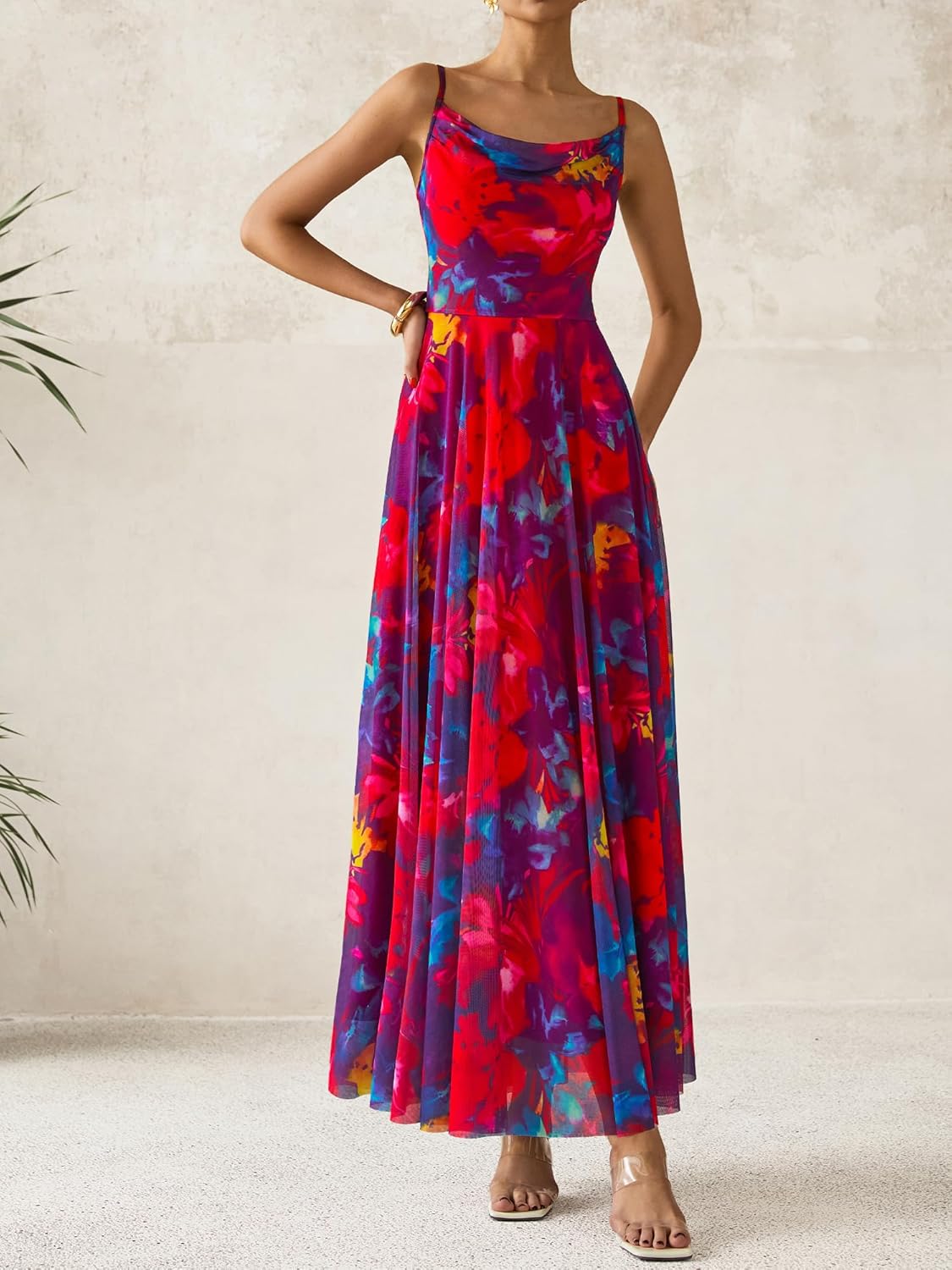 BTFBM Women Summer Floral Maxi