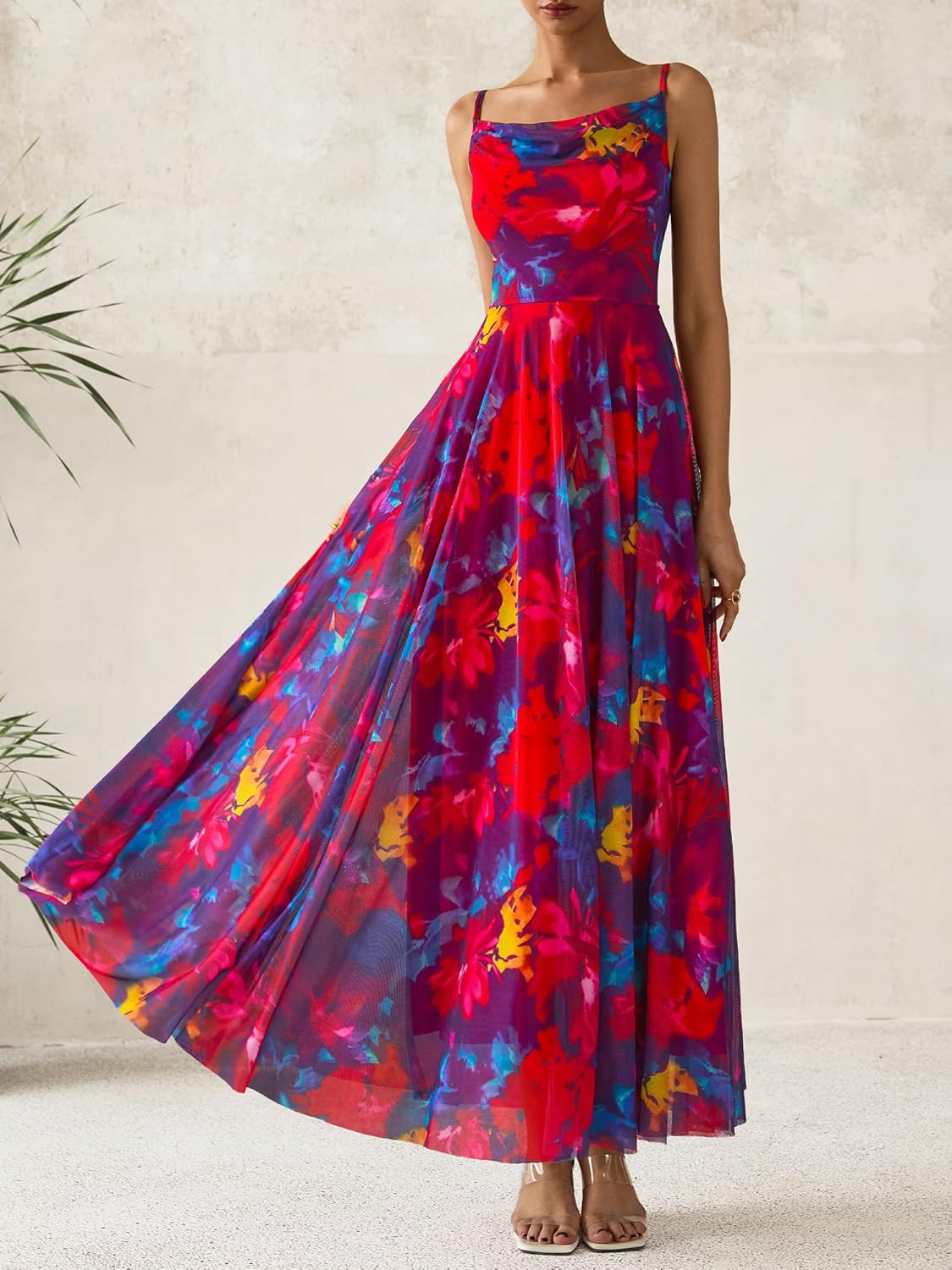 BTFBM Women Summer Floral Maxi