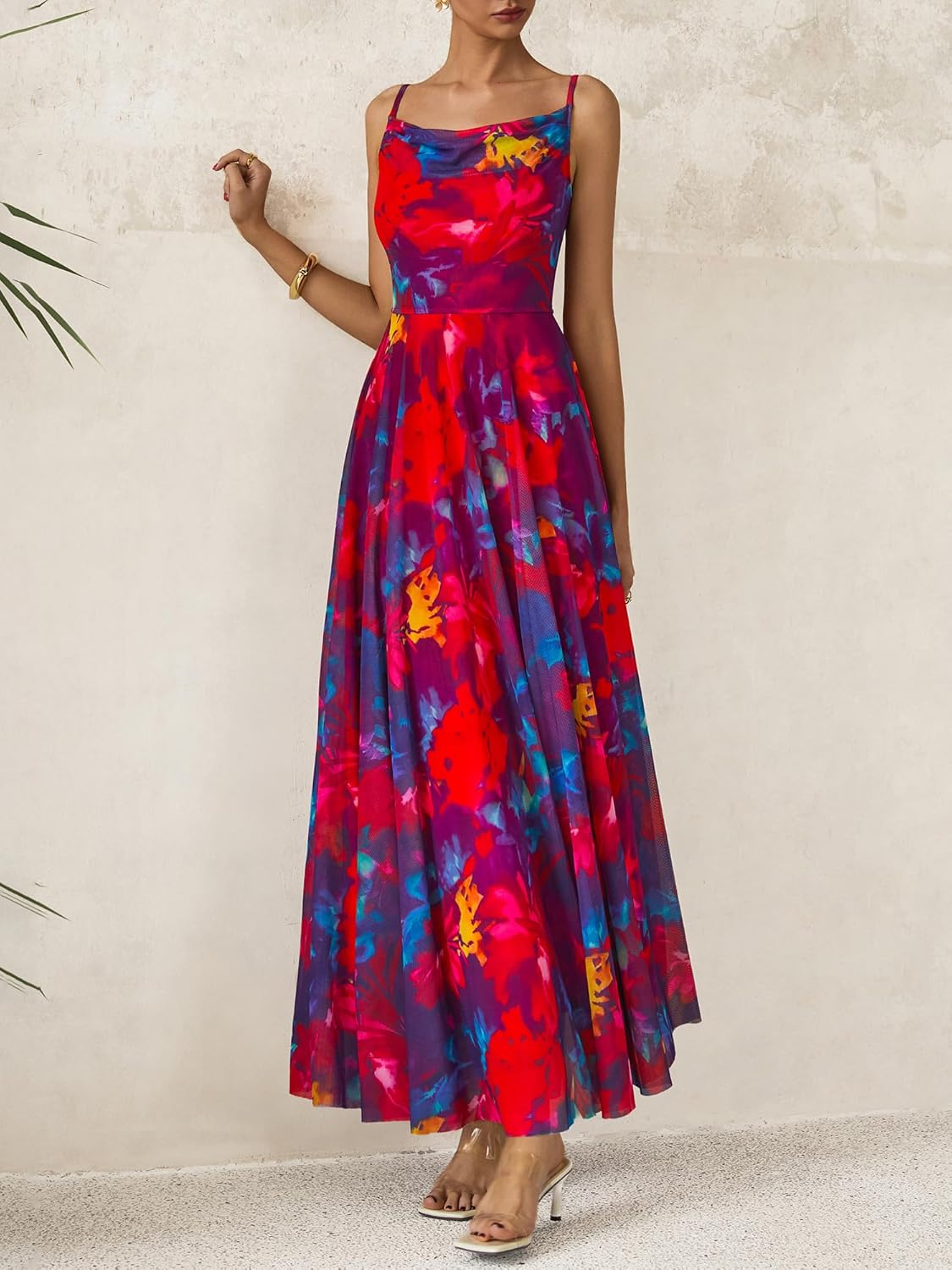 BTFBM Women Summer Floral Maxi