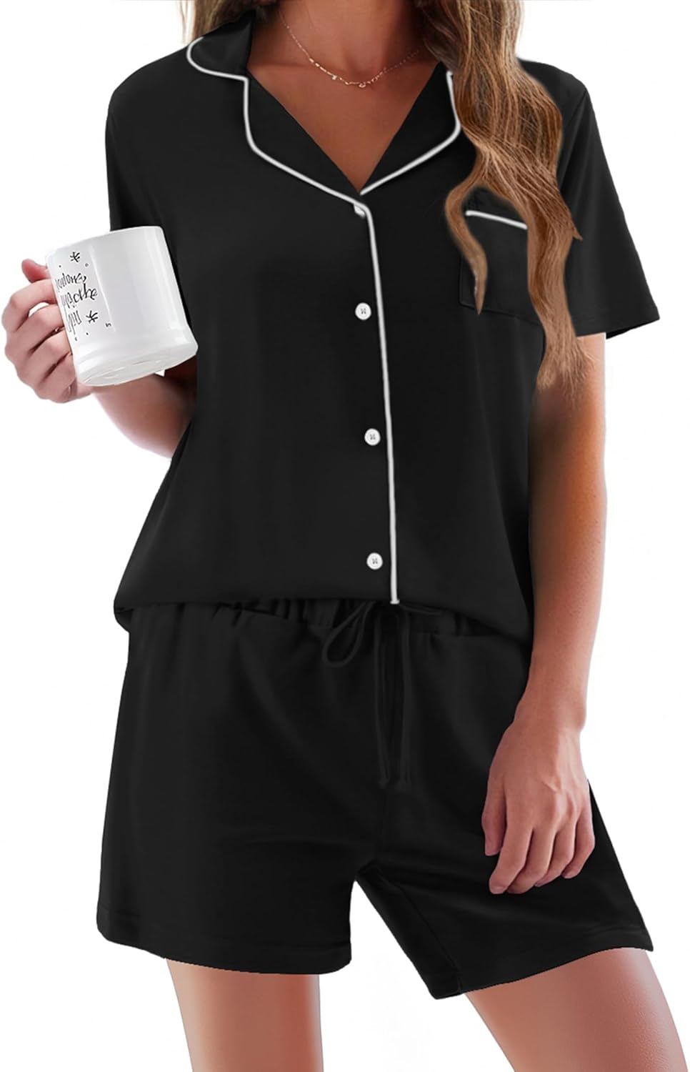 Ekouaer Pajamas Set for Women