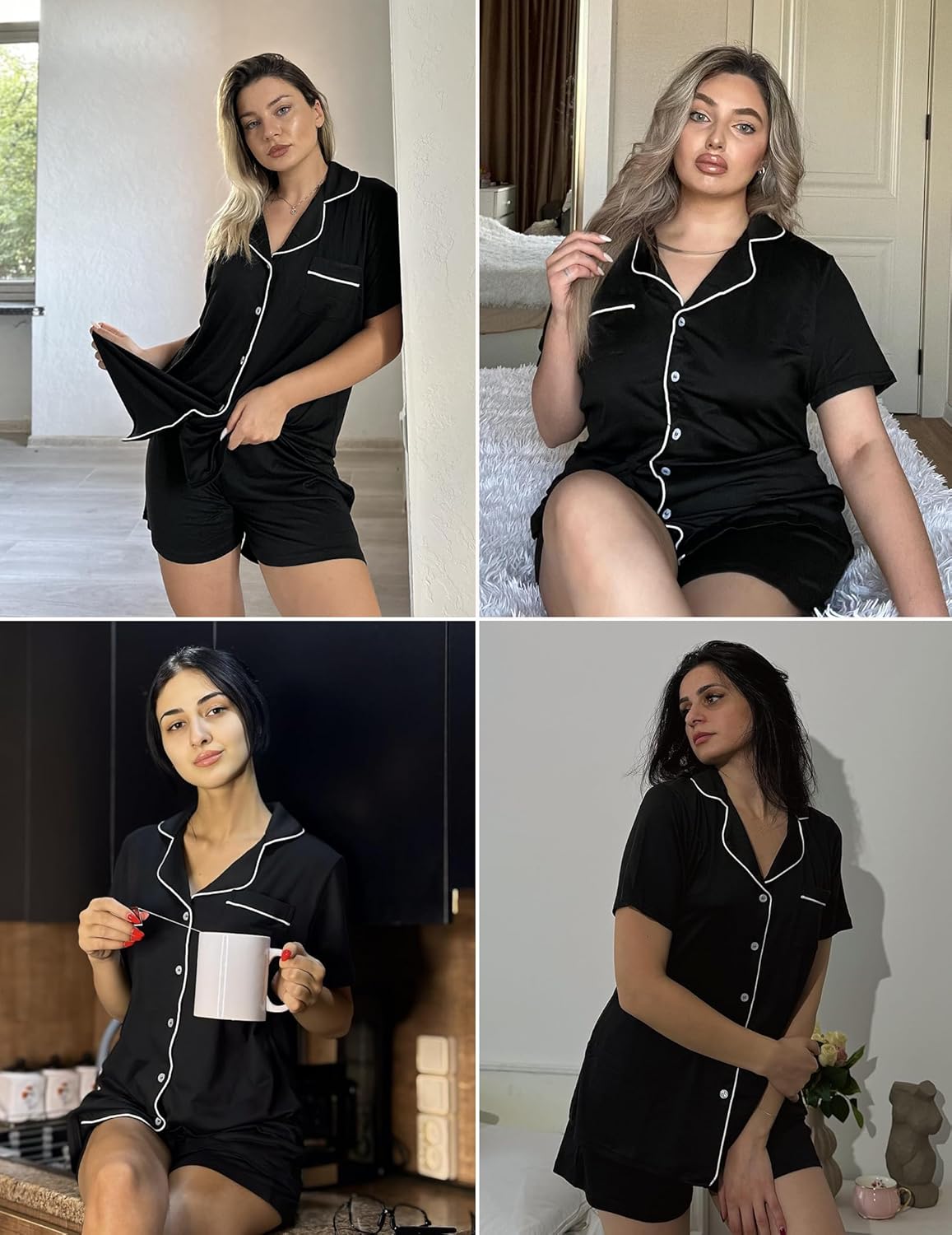 Ekouaer Pajamas Set for Women