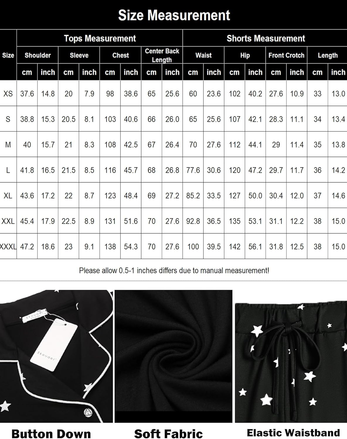 Ekouaer Pajamas Set for Women
