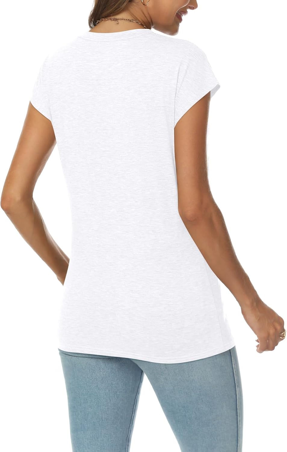 AUTOMET Womens V Neck T