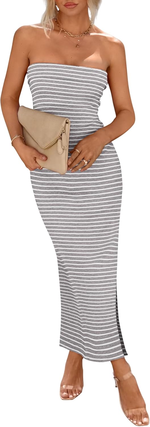 PRETTYGARDEN Women's Summer Bodycon Maxi