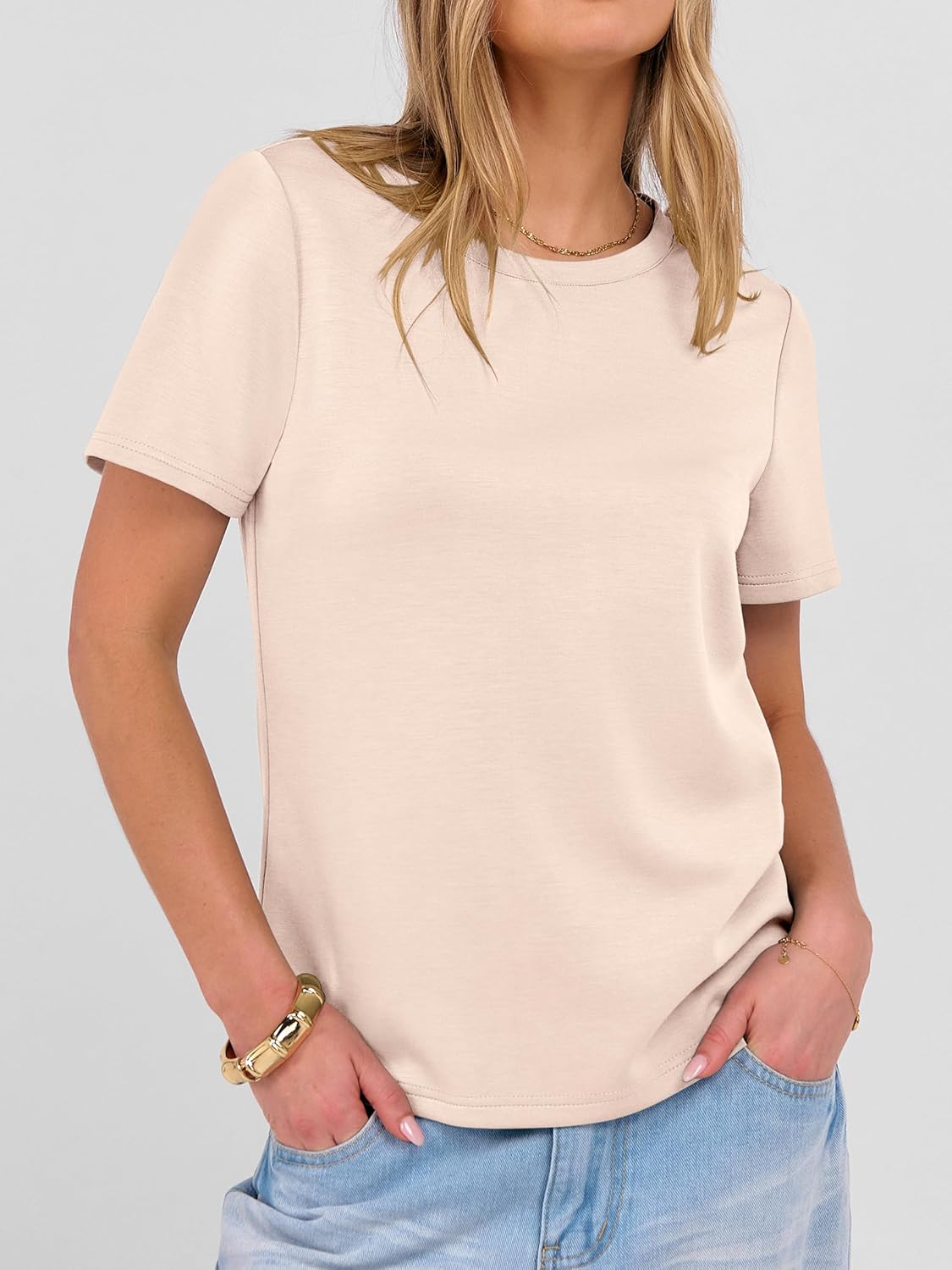 ANRABESS Women Short Sleeve Tops