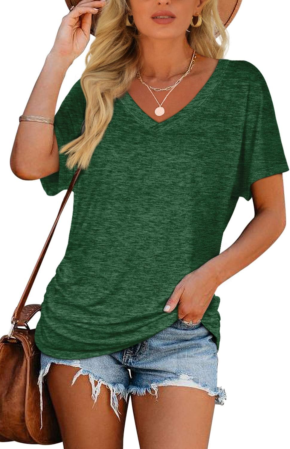 WIHOLL Womens Summer T-Shirts Short