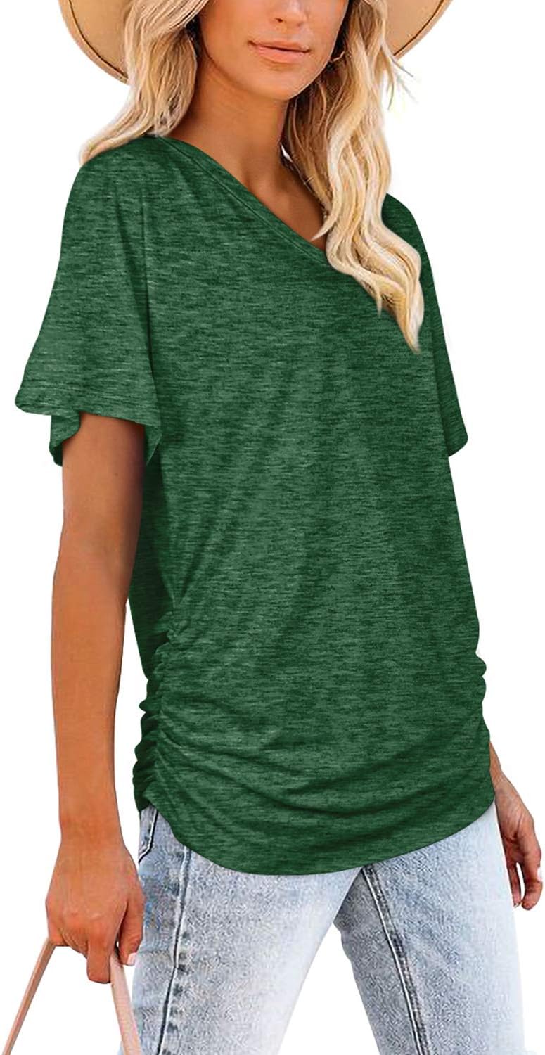 WIHOLL Womens Summer T-Shirts Short
