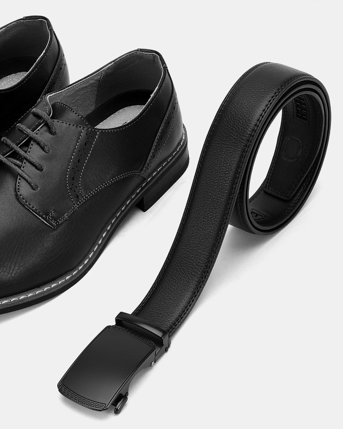 CHAOREN Mens Belt Leather Ratchet