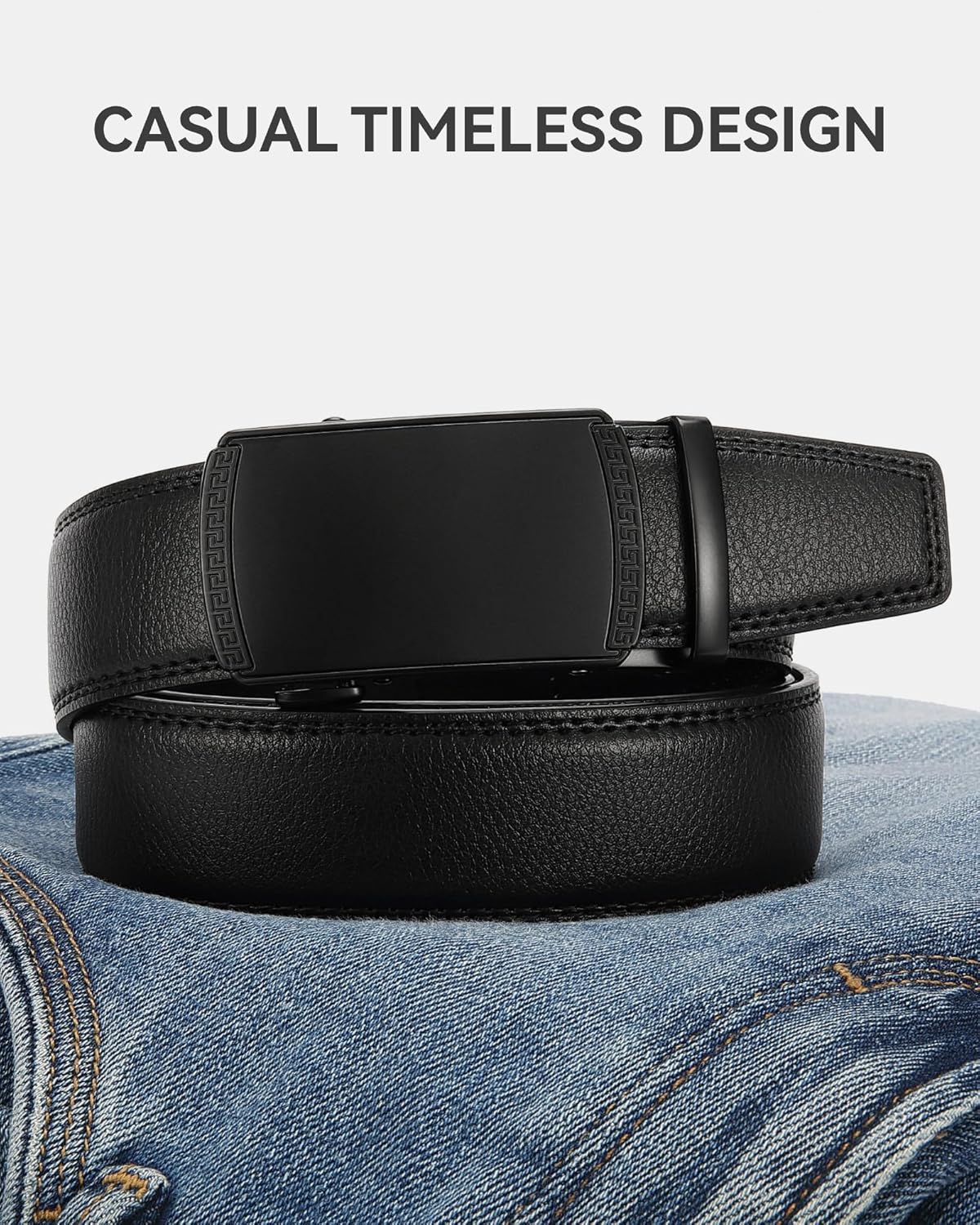 CHAOREN Mens Belt Leather Ratchet