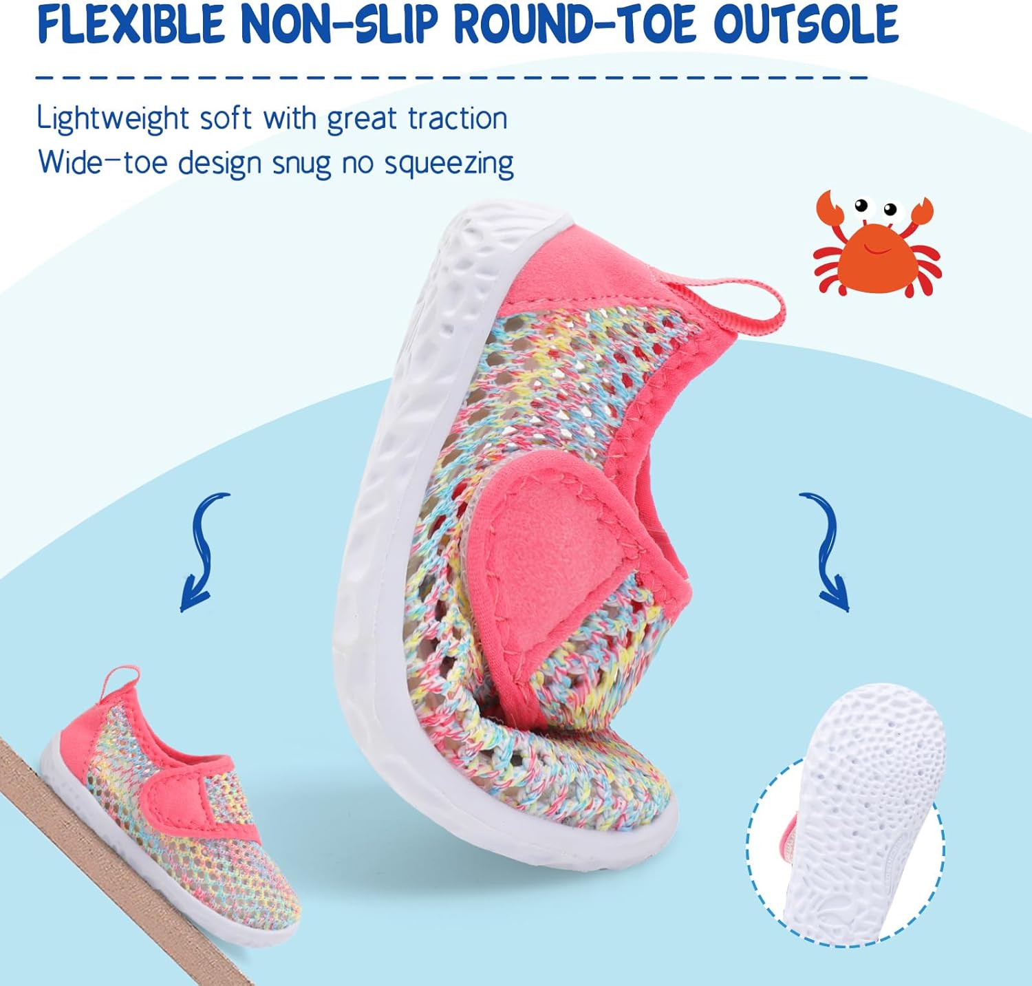 LeIsfIt Toddler Water Shoes Boys
