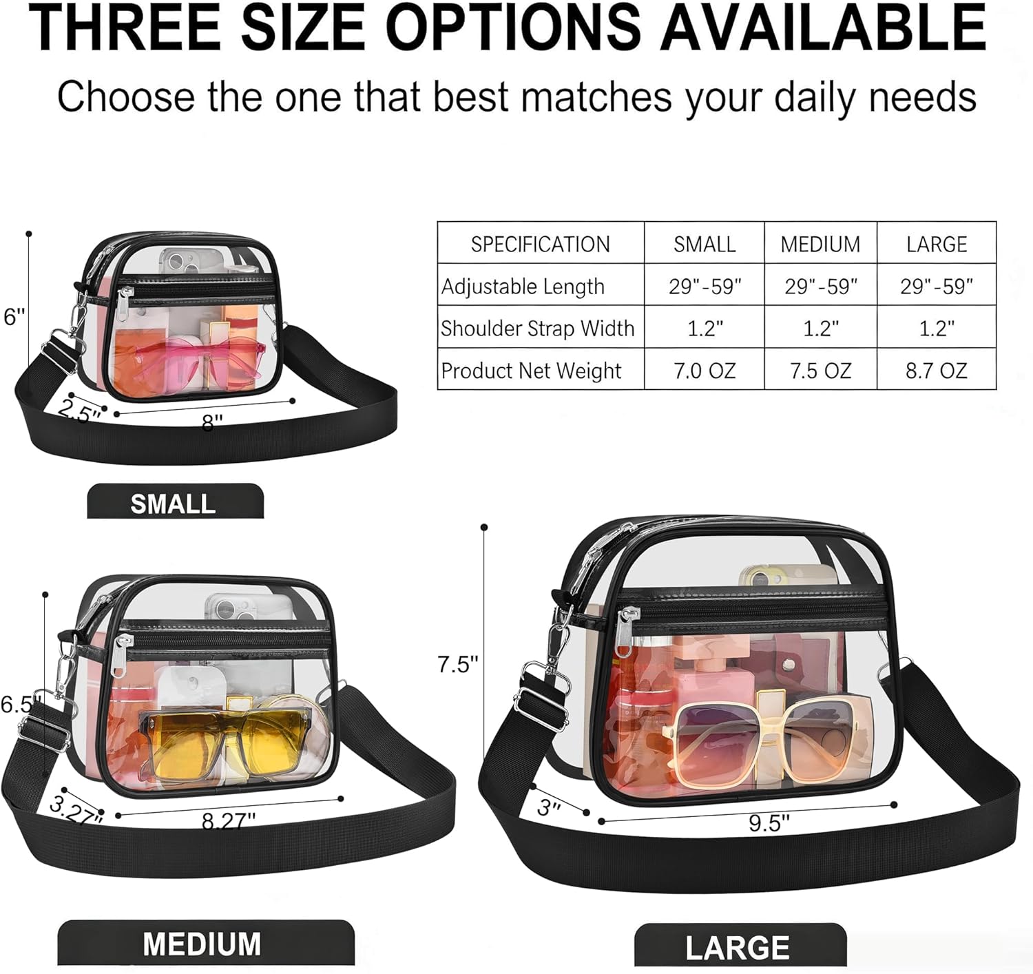 Clear Bag for Stadium Events