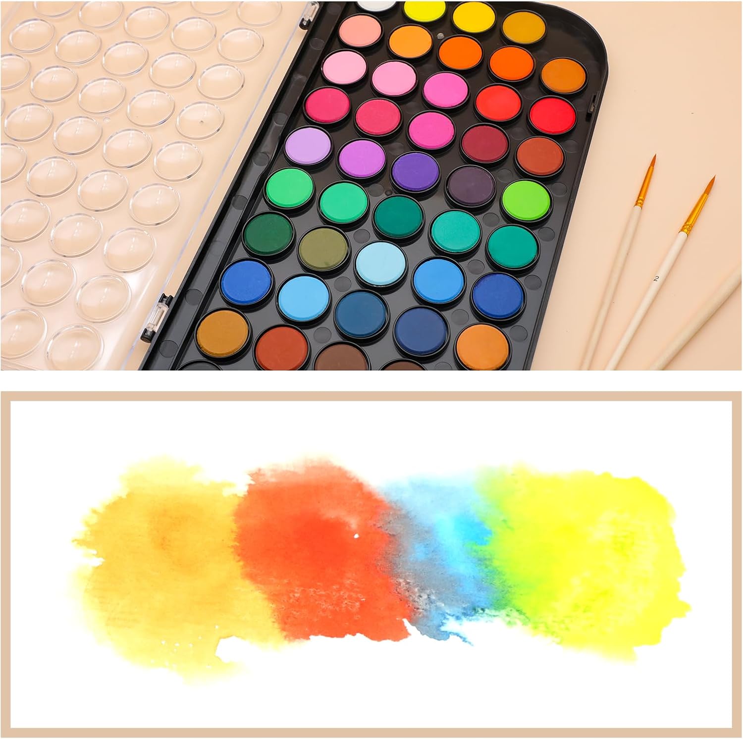 Artecho 48 Colors Watercolor Paint