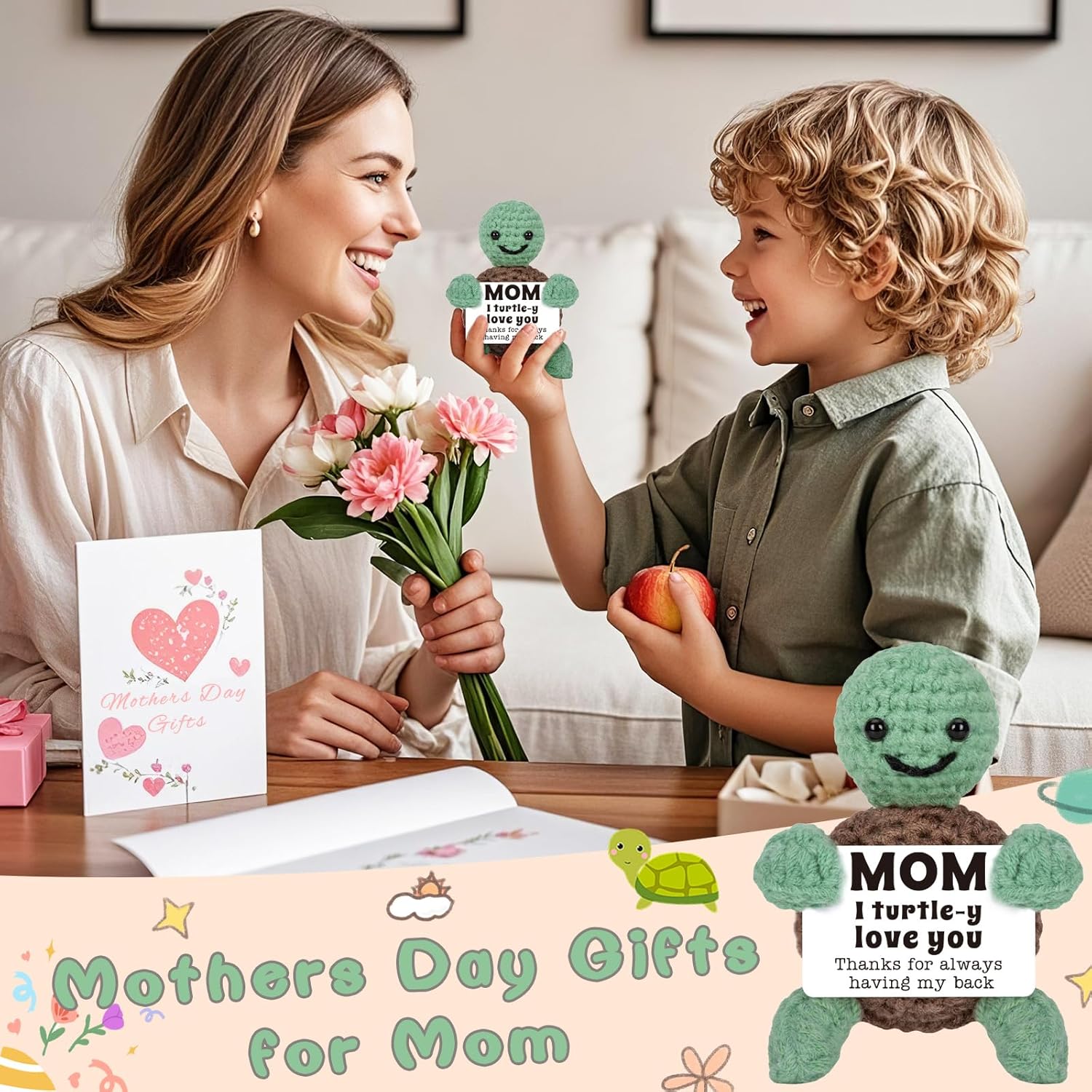 Mini Funny Turtle Mothers Day
