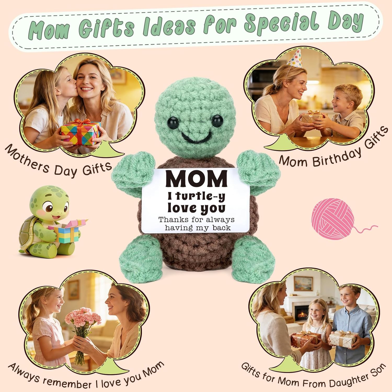 Mini Funny Turtle Mothers Day