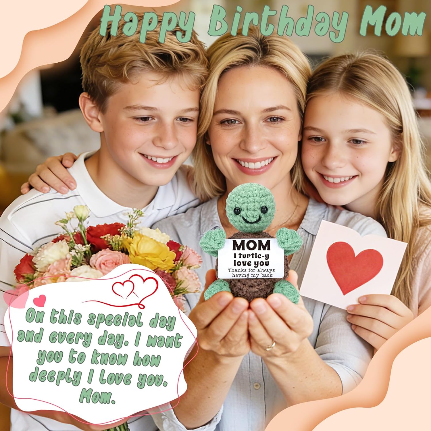Mini Funny Turtle Mothers Day