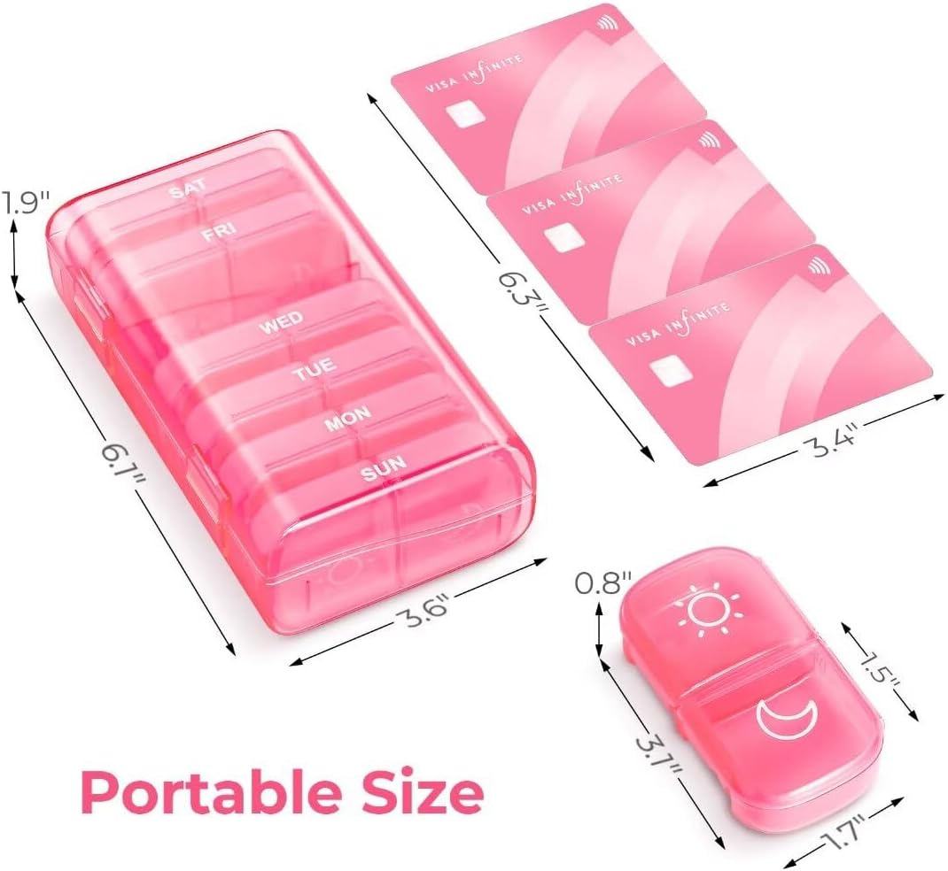 AUVON XL Weekly Pill Organizer