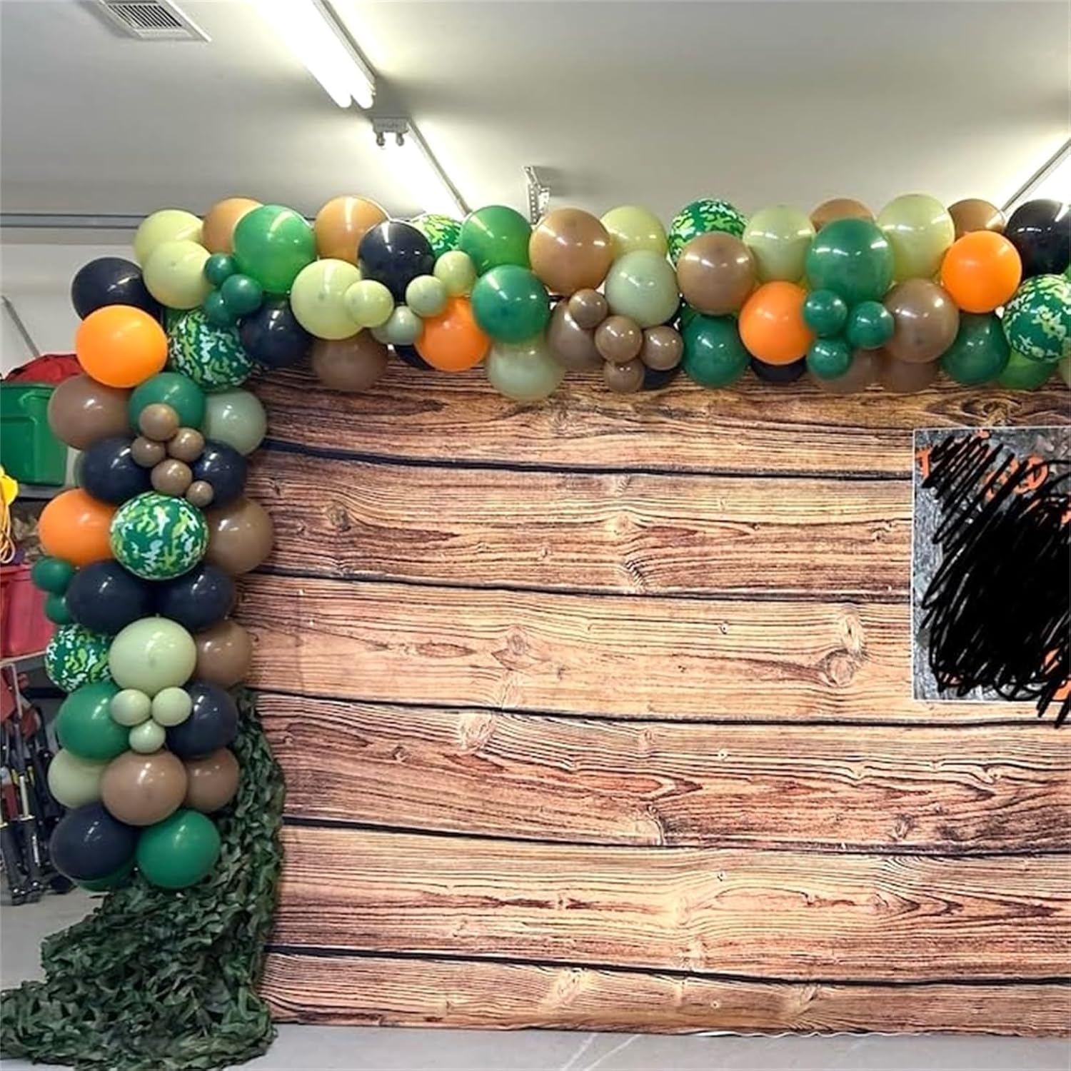 Green and Brown Army Balloons