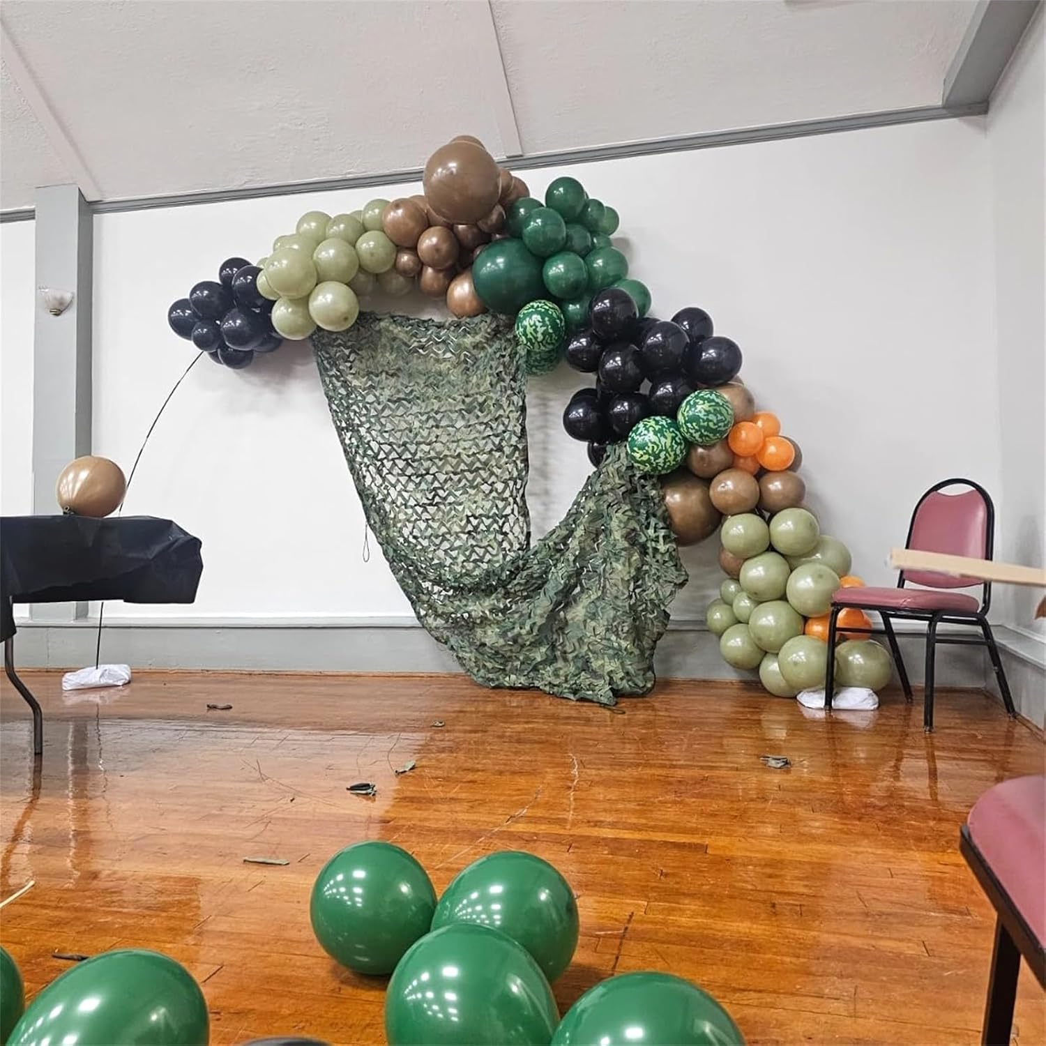 Green and Brown Army Balloons