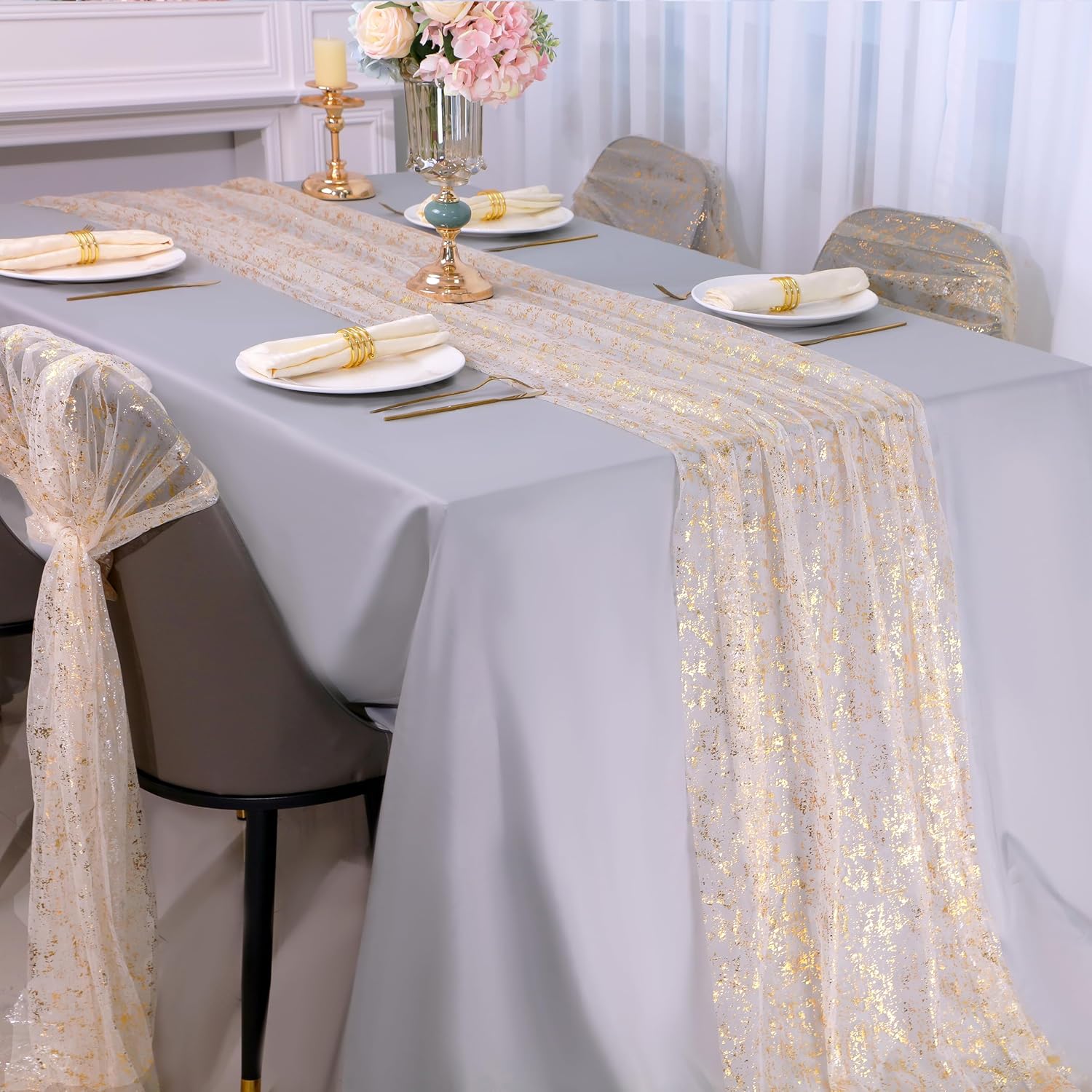 Snowkingdom 10 Ft Gold Table