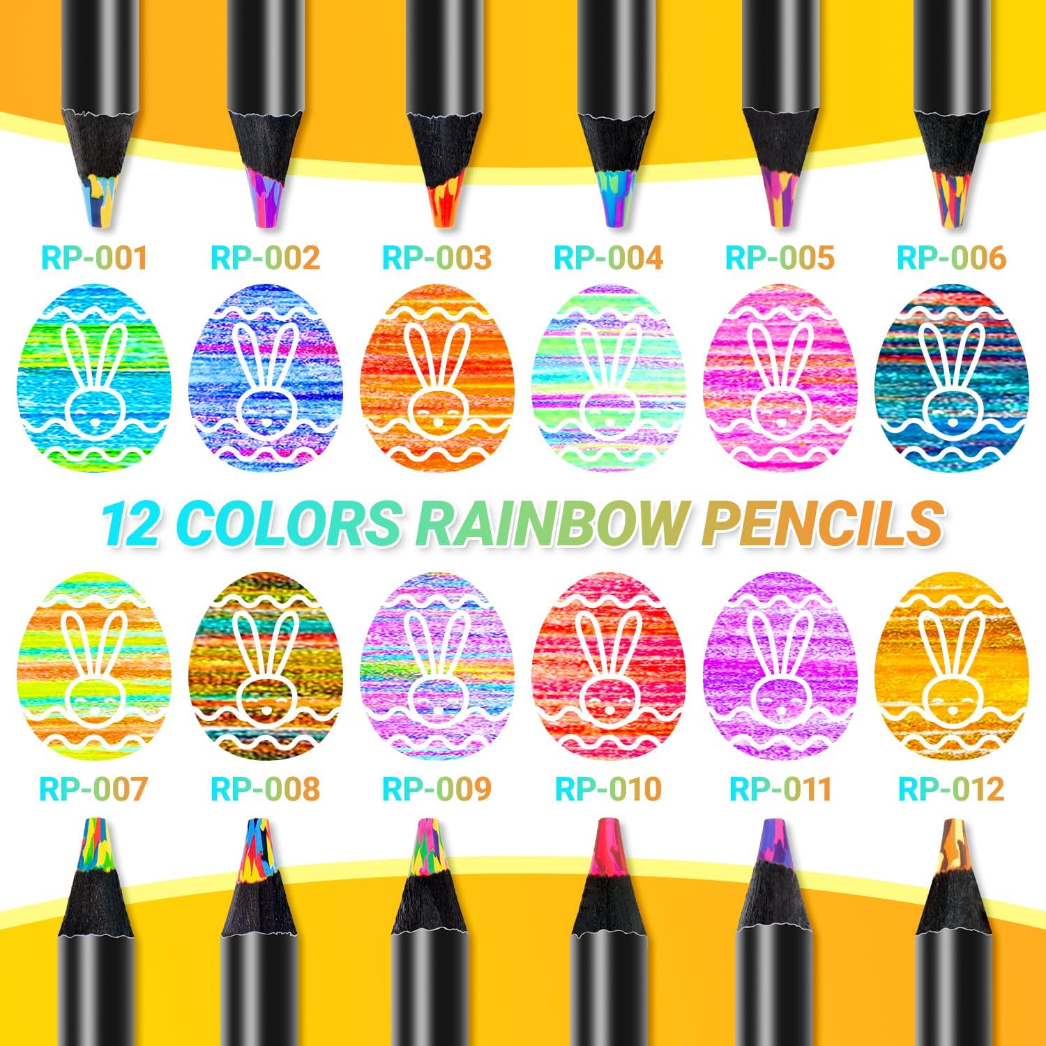 Yangmei Art Supplies 12 Rainbow