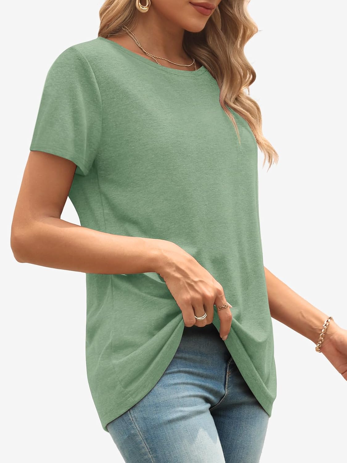 ATHMILE Womens Soft Basic T
