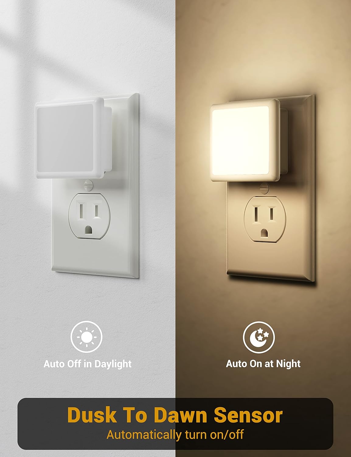 JandCase Night Lights Plug into