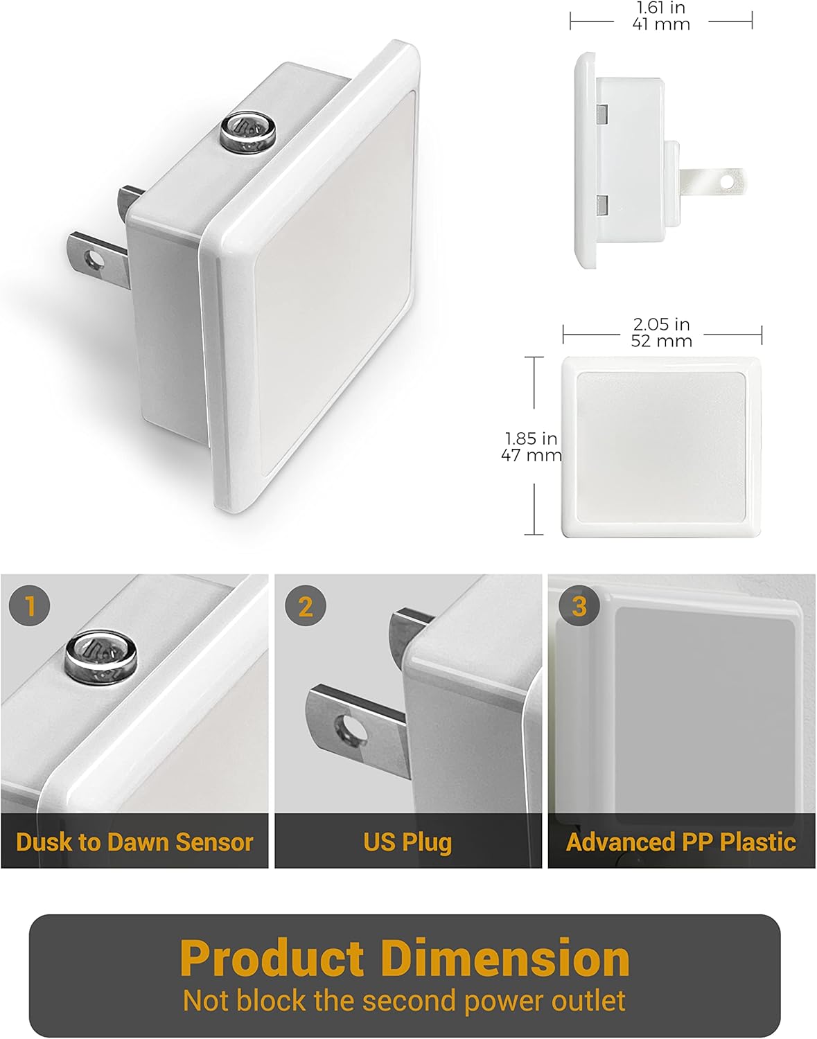 JandCase Night Lights Plug into