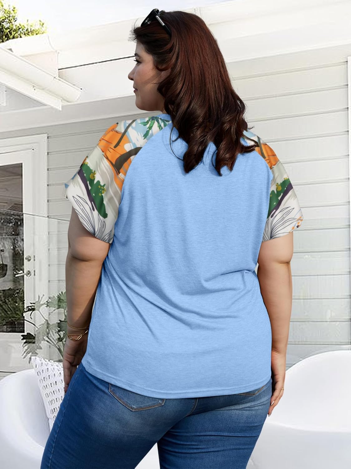 HDLTE Womens Plus Size Tops