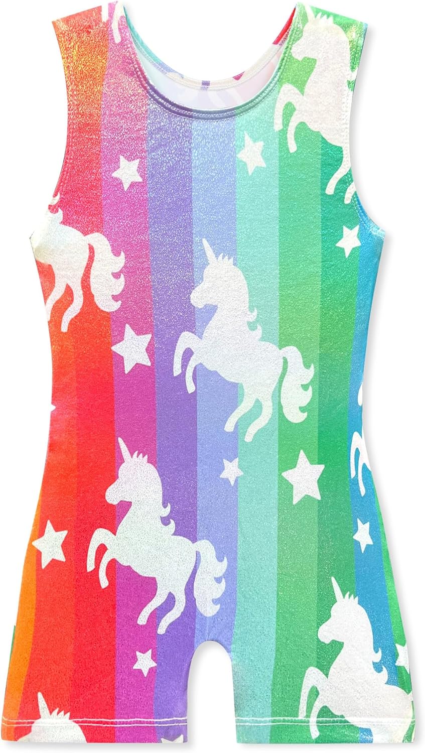 Gymnastics Leotards for Girls Shiny