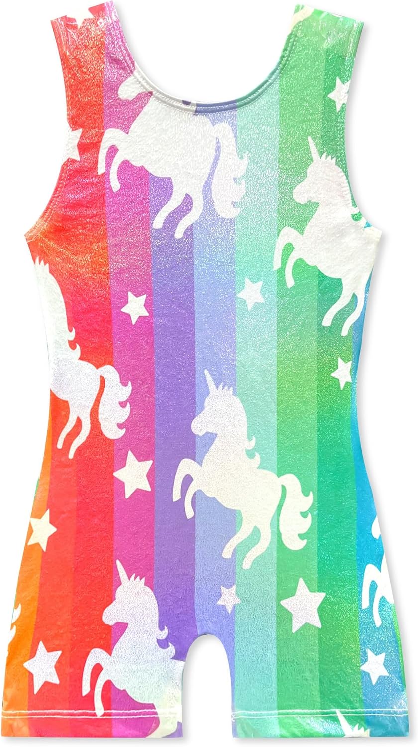 Gymnastics Leotards for Girls Shiny