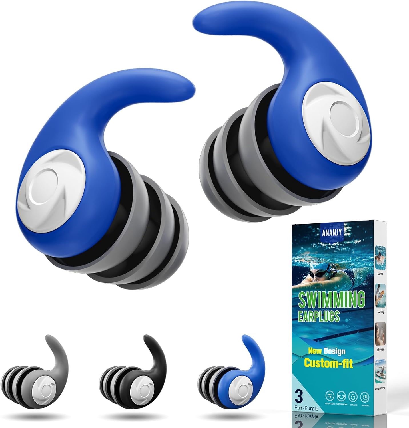 Waterproof Swimming Ear Plugs