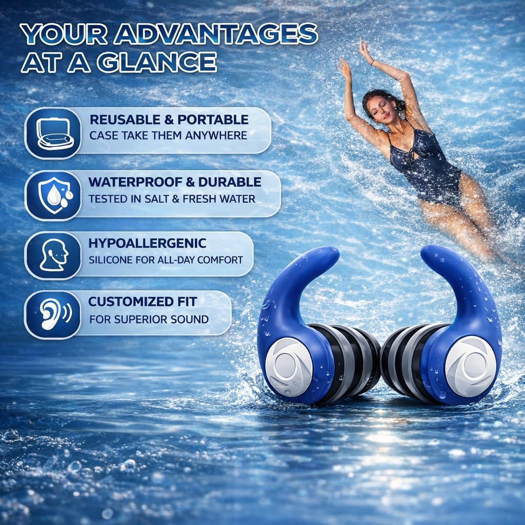 Waterproof Swimming Ear Plugs