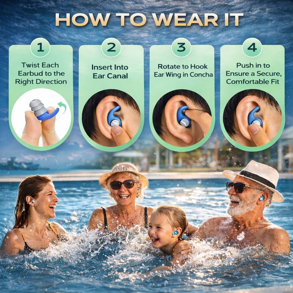 Waterproof Swimming Ear Plugs