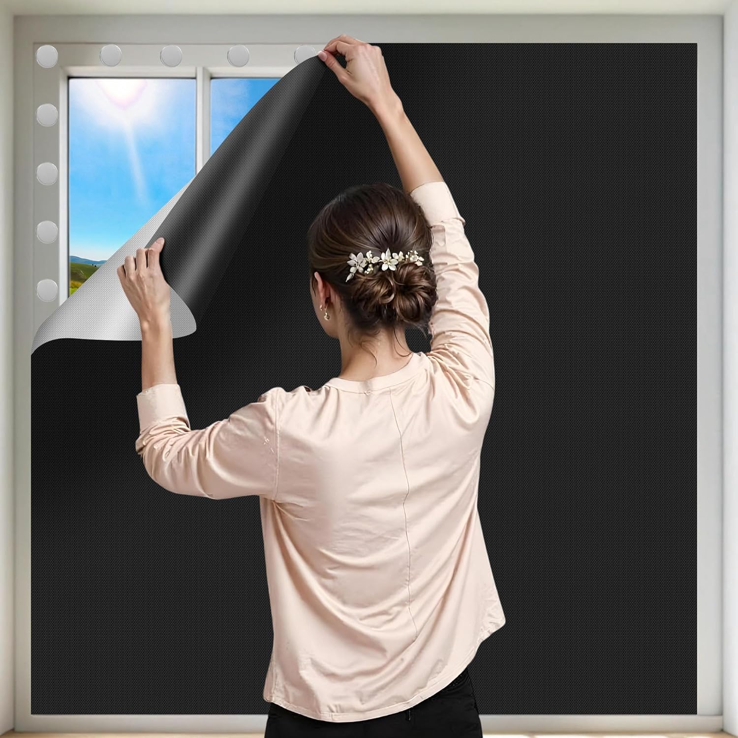 100% Black Out Window Cover