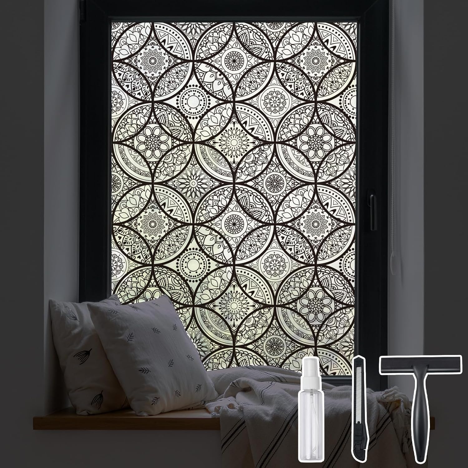 DKTIE Boho Stained Glass Look