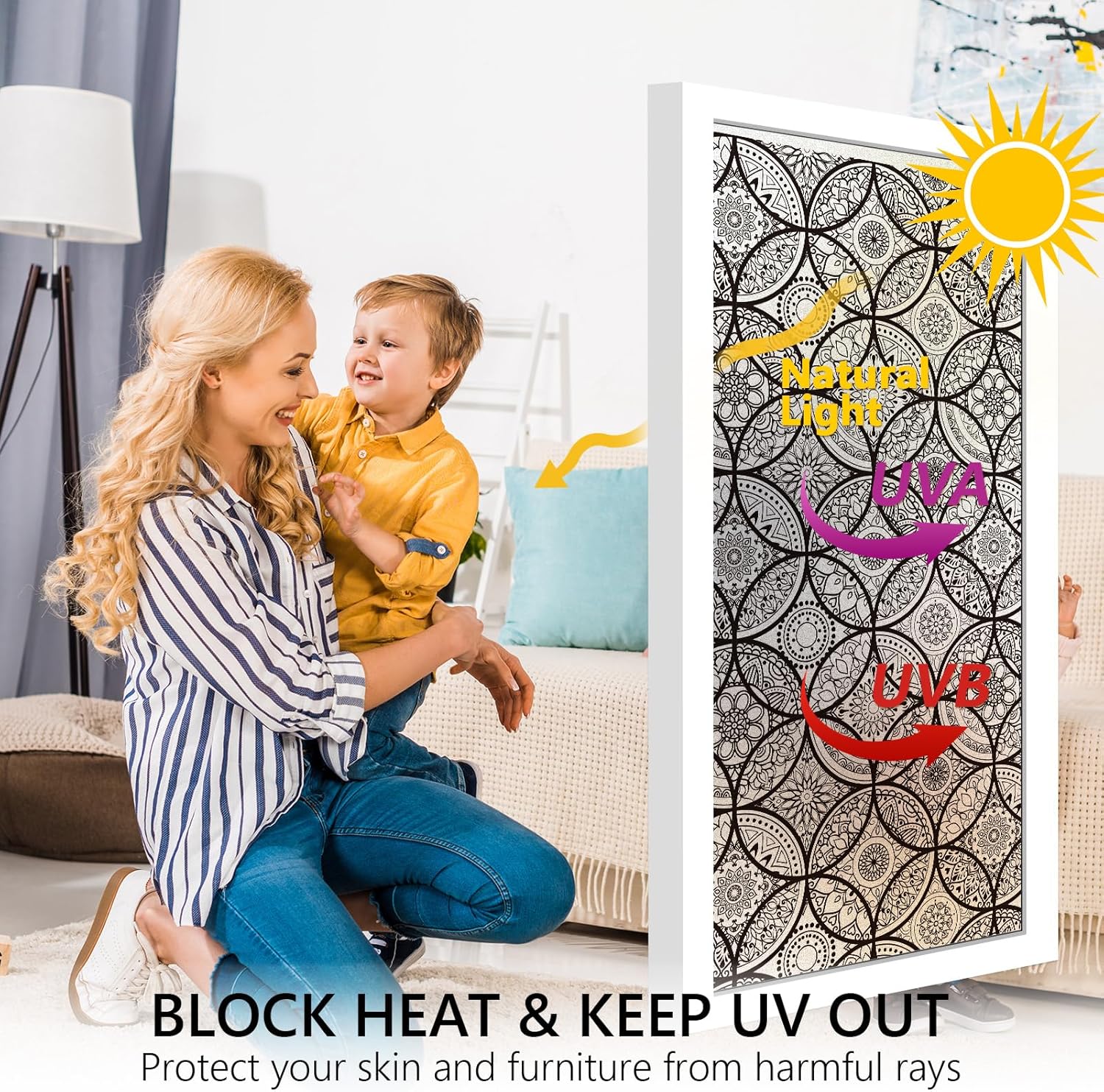 DKTIE Boho Stained Glass Look