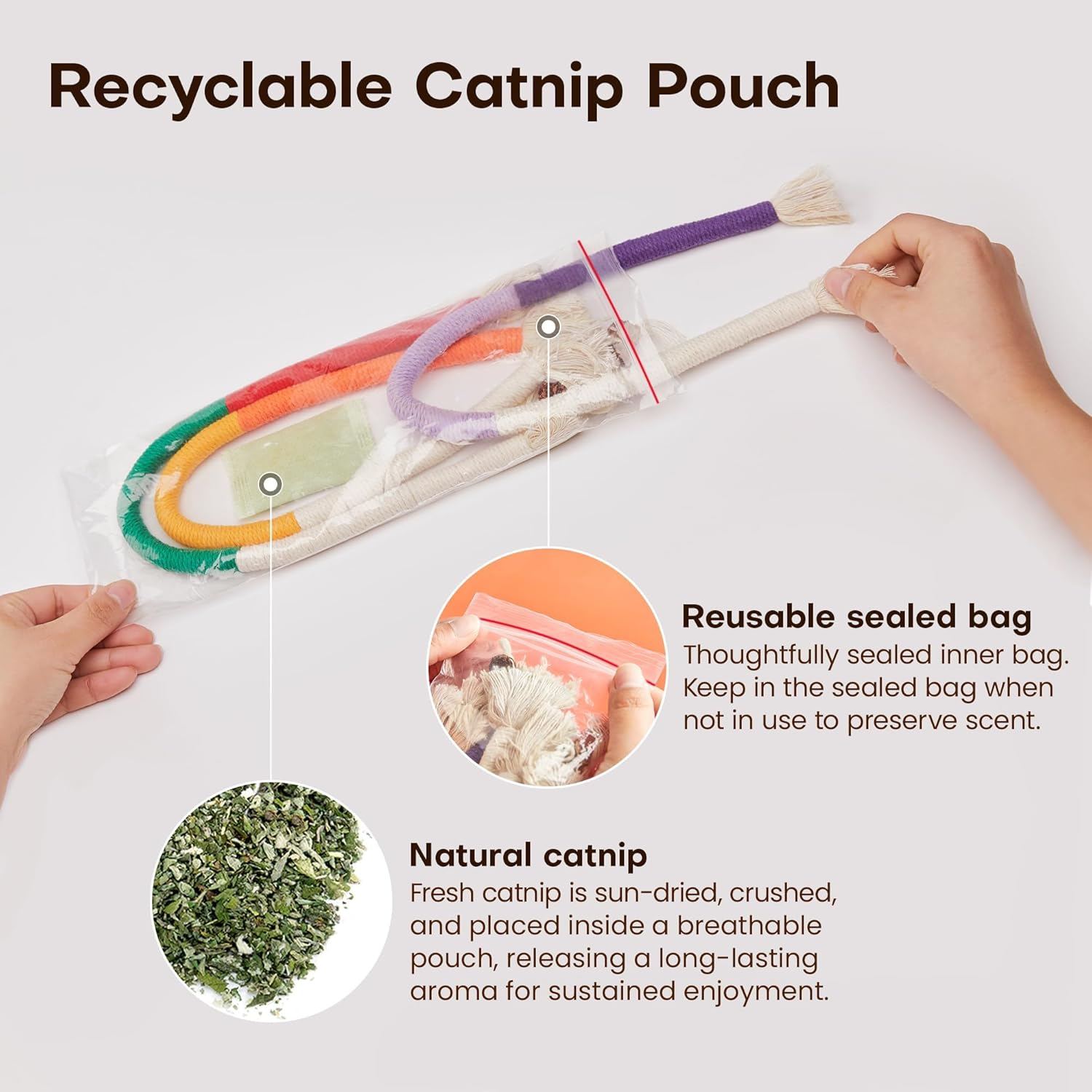 Potaroma Cat Toys Chew Ropes