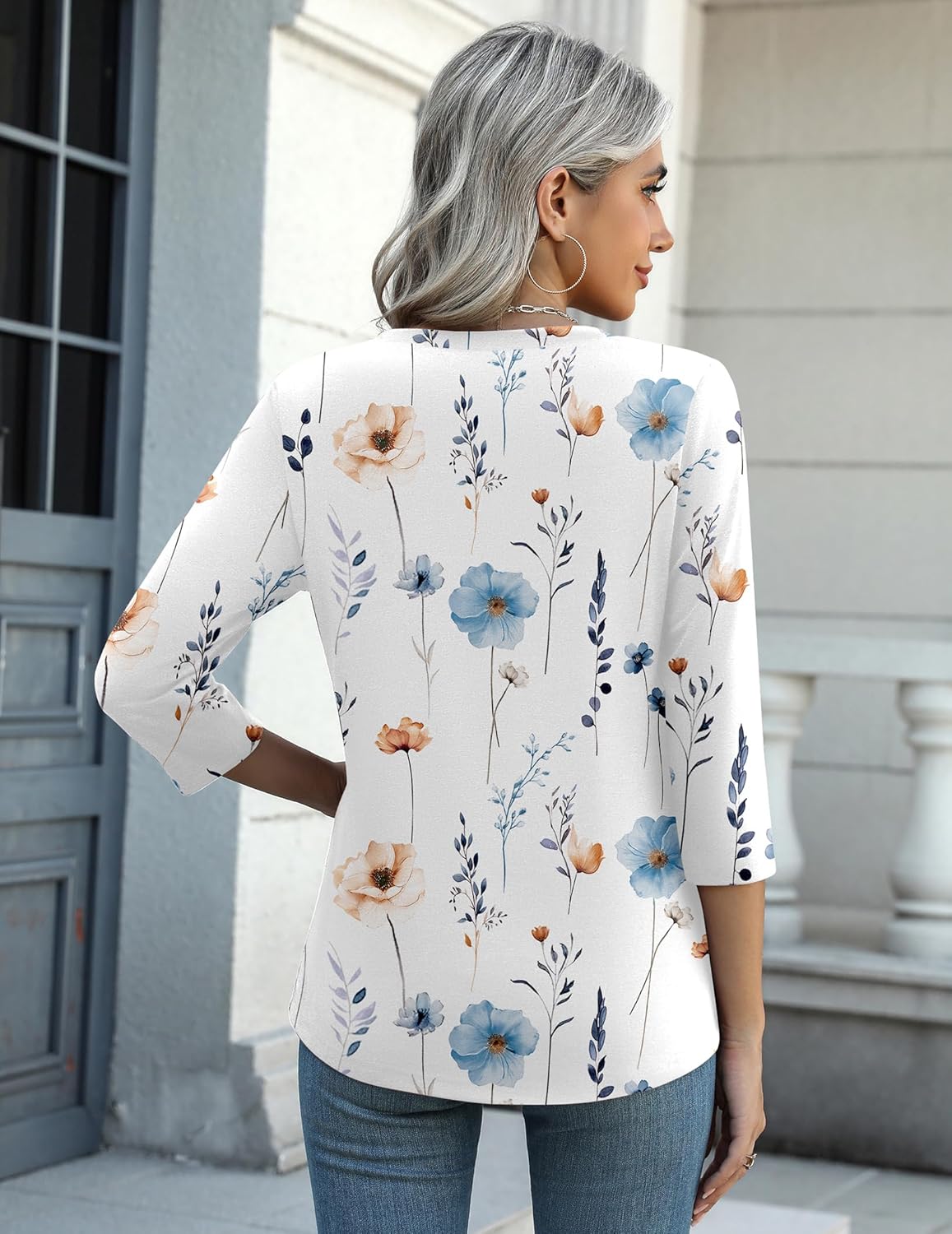 Zeagoo Women's Casual 3/4 Sleeve