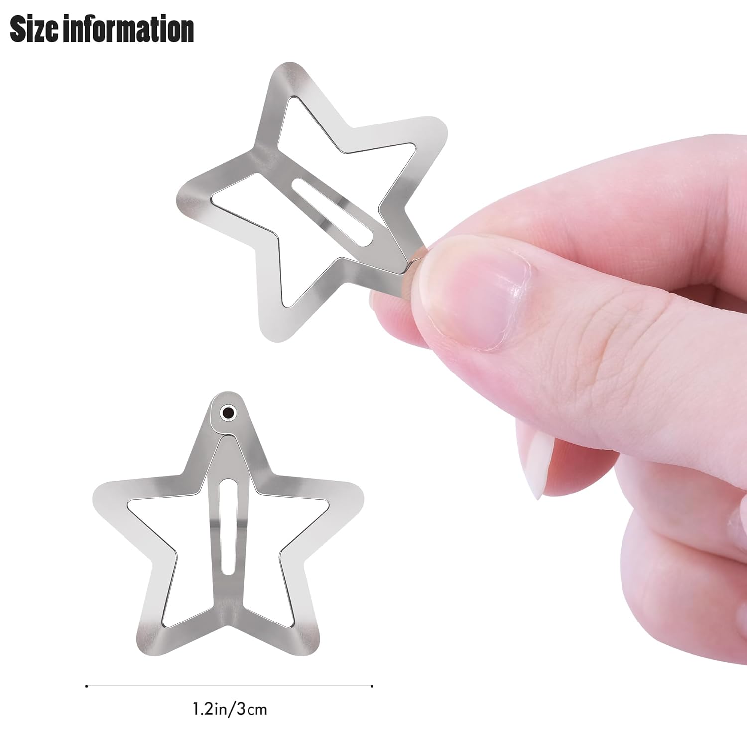 Star Hair Clips 2000s Y2K