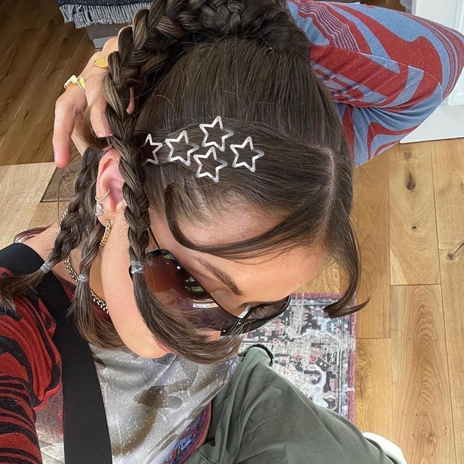 Star Hair Clips 2000s Y2K