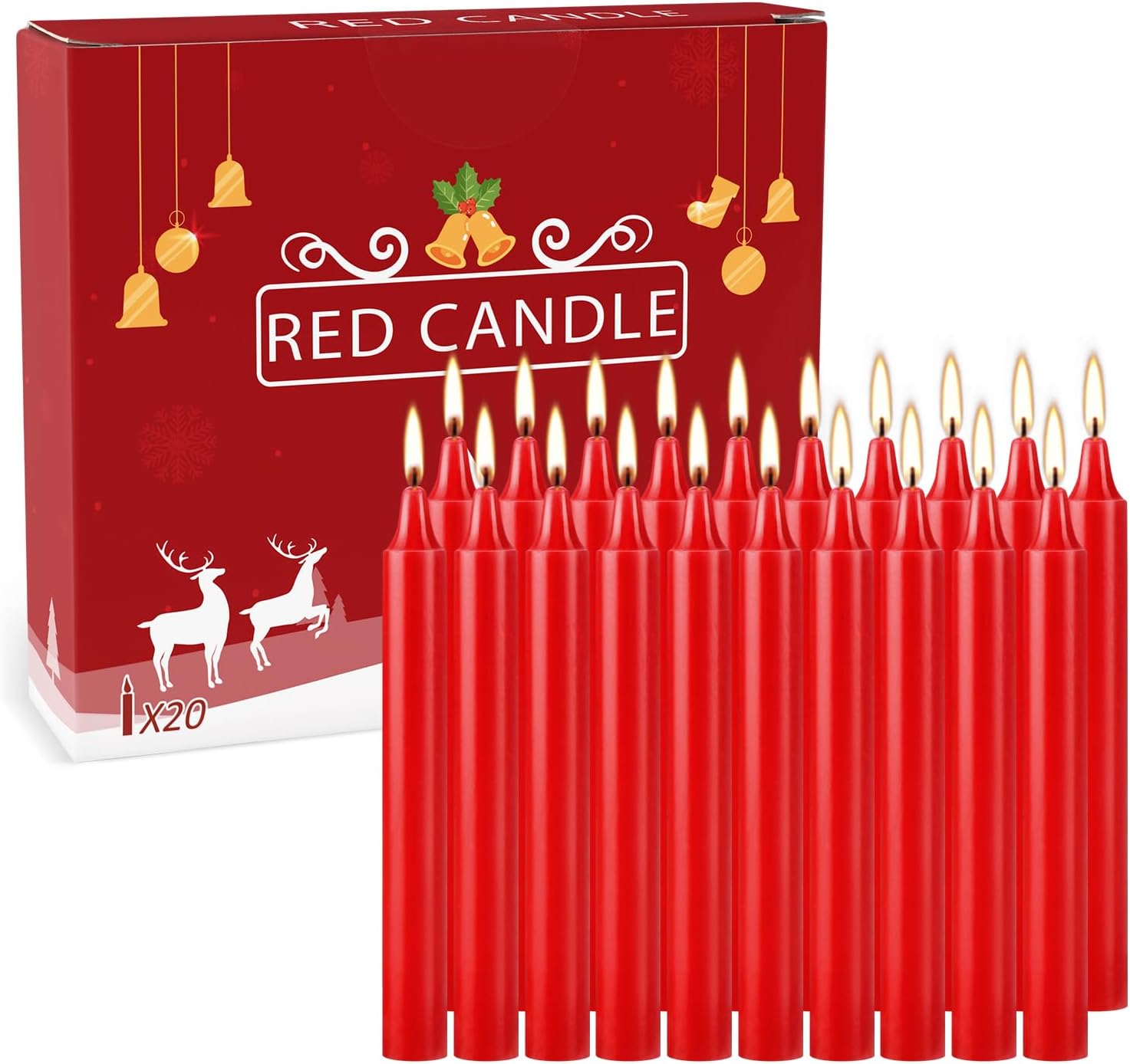 YOROXRG Set of 20 Red