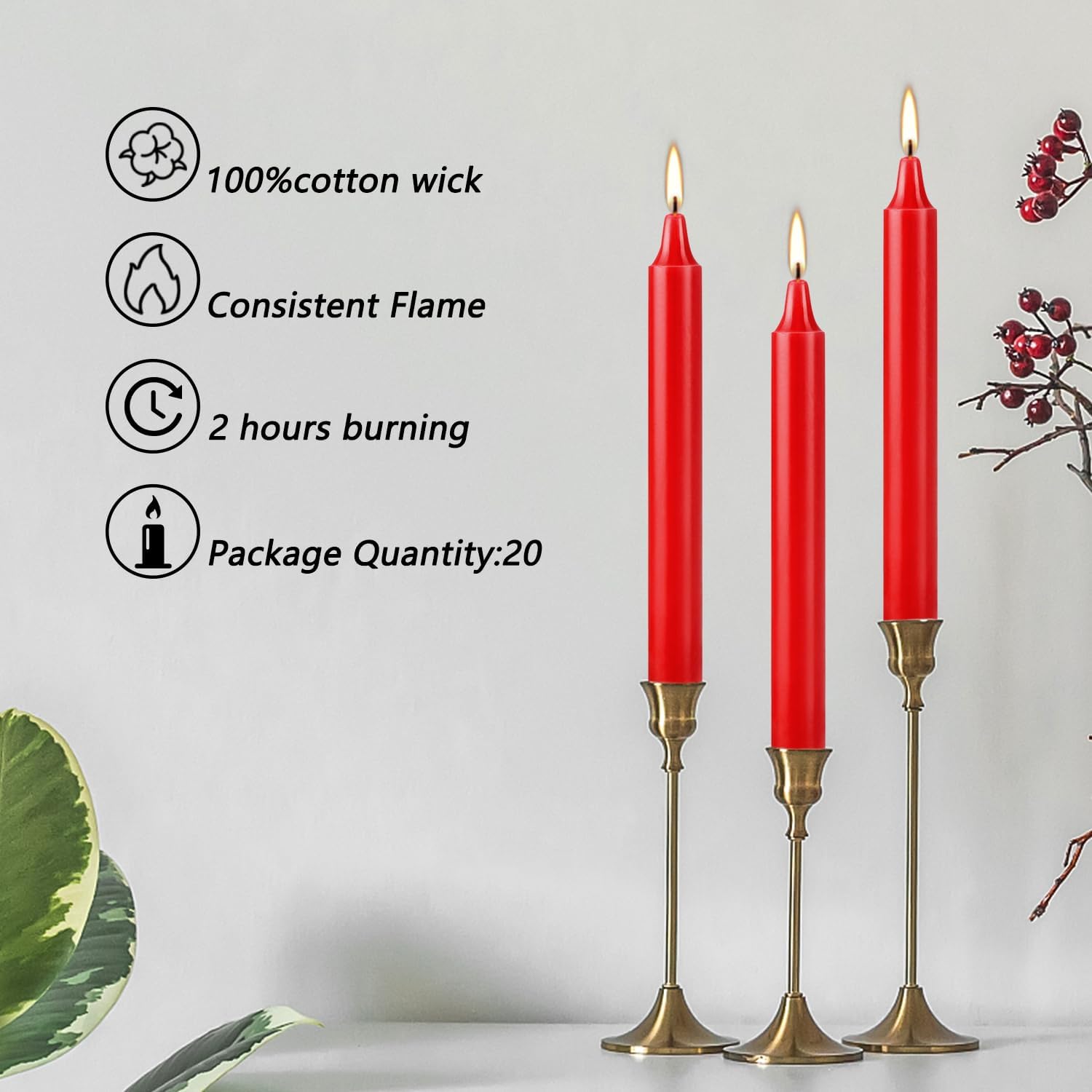 YOROXRG Set of 20 Red