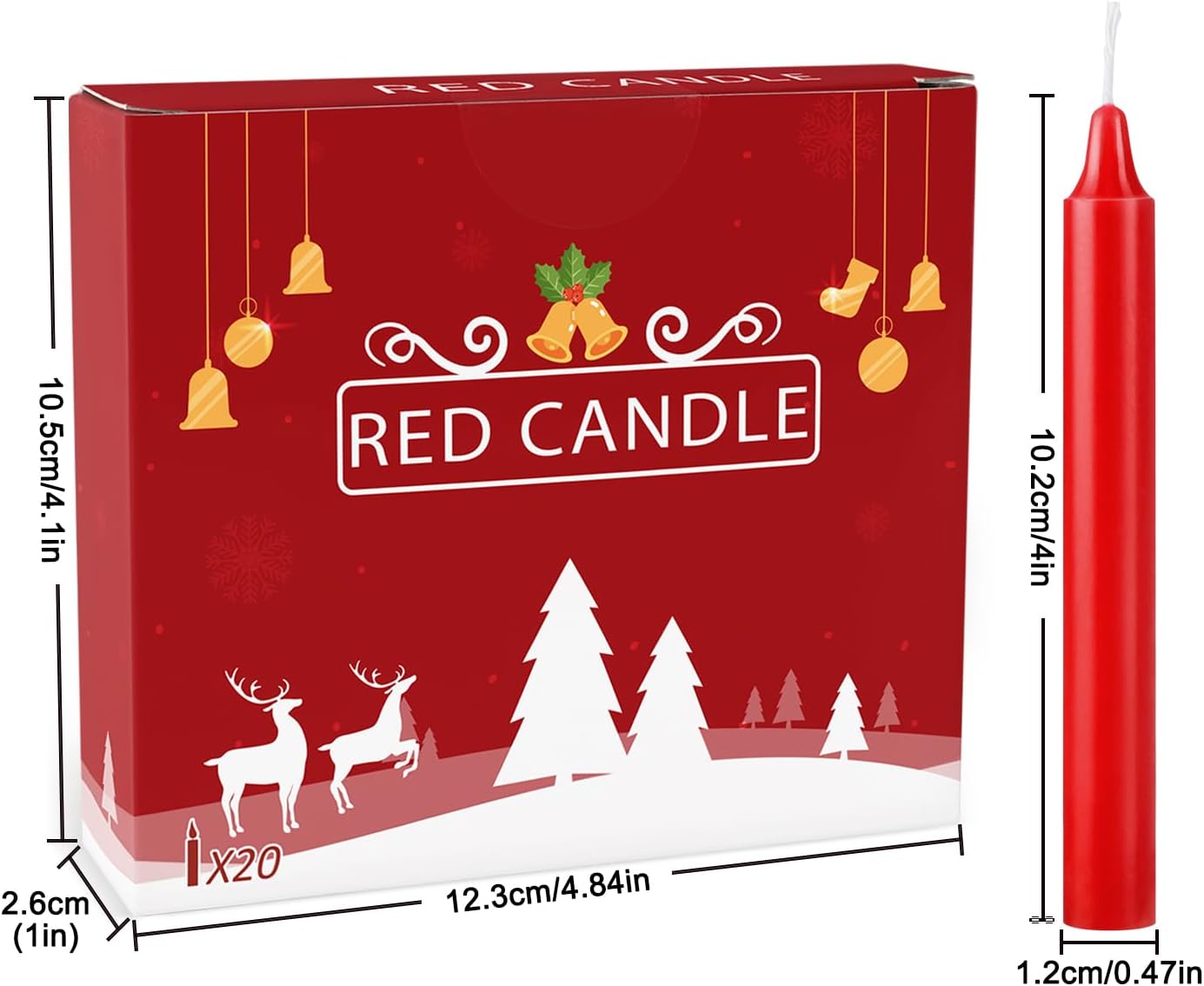 YOROXRG Set of 20 Red